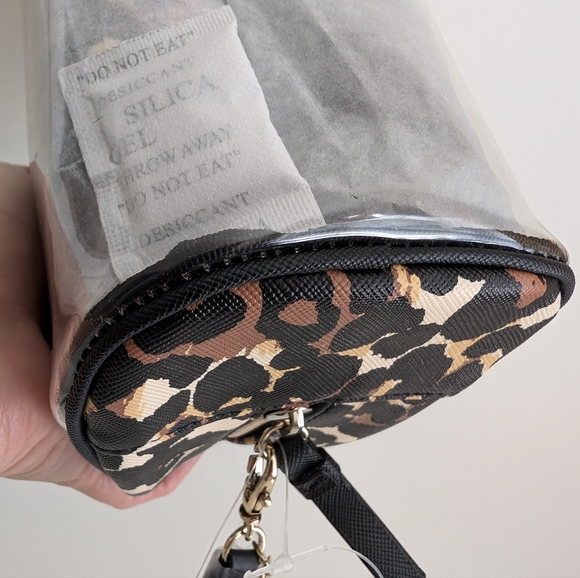 NWT VICTORIA'S SECRET 3-PC Set Leopard Black Travel Cosmetic Bag Makeup Pouch XL - Picture 7 of 16